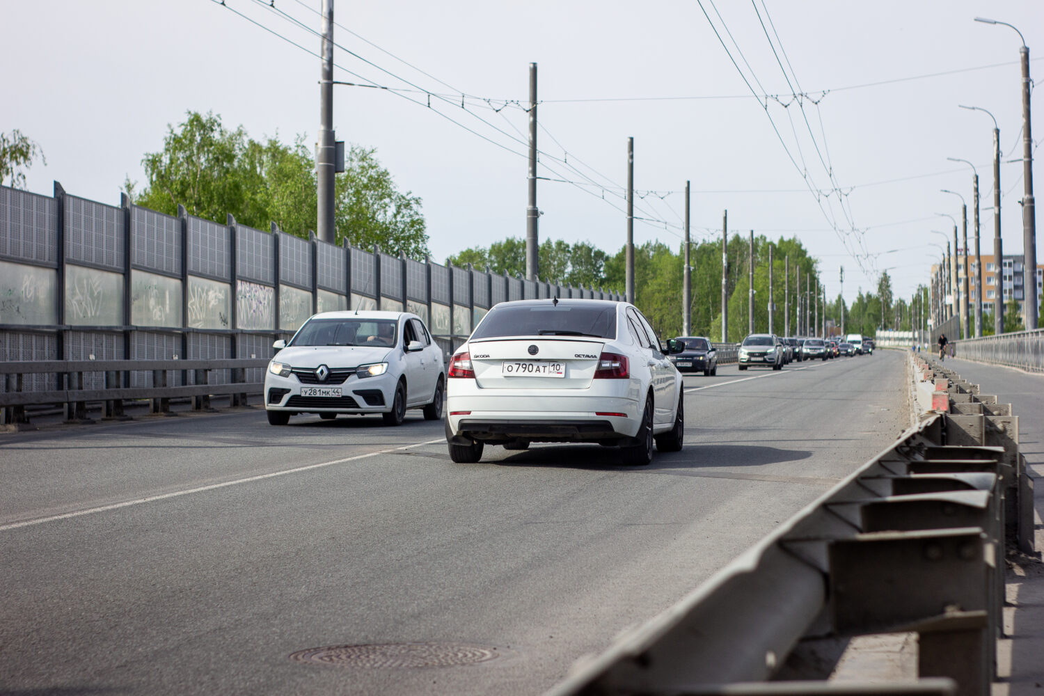В Петрозаводске начали обновлять дорожную разметку
