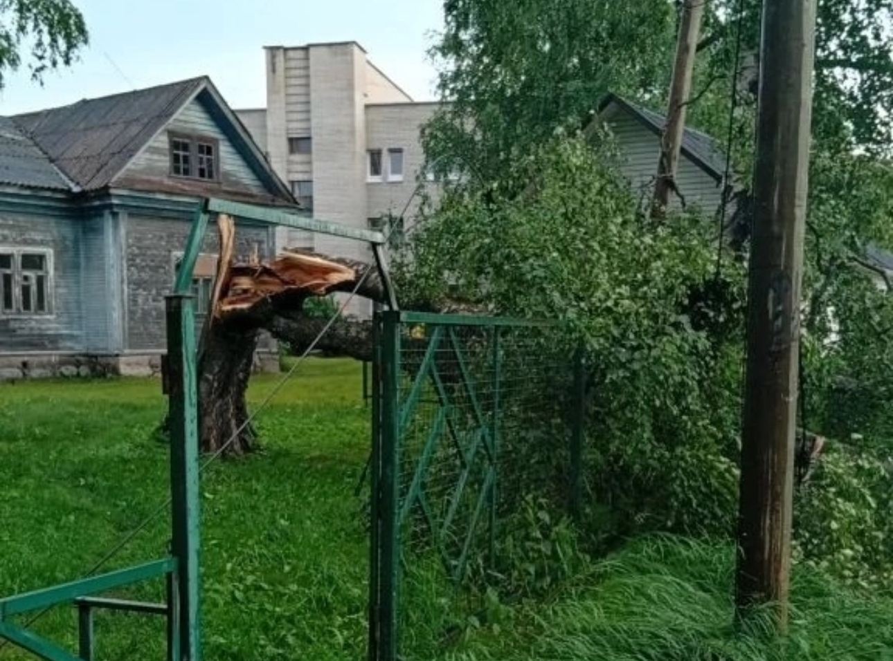В Олонецком районе ликвидируют последствия циклона