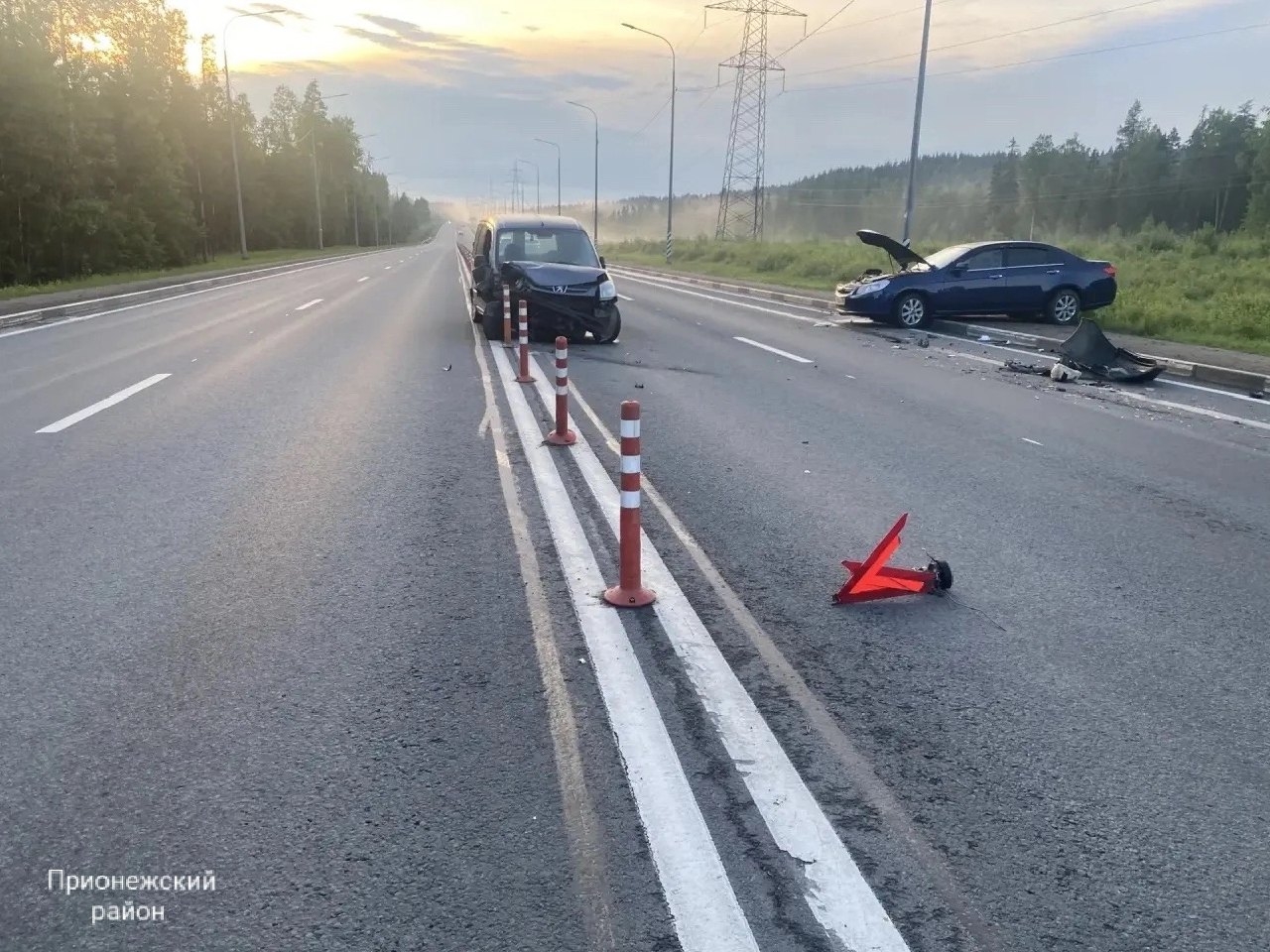 Девять человек пострадали в трёх авариях на дорогах Карелии в субботу