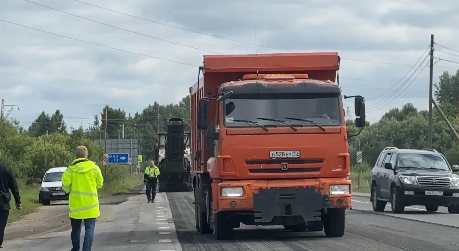 Ремонт трассы «Кола» начали в Прионежском районе Карелии
