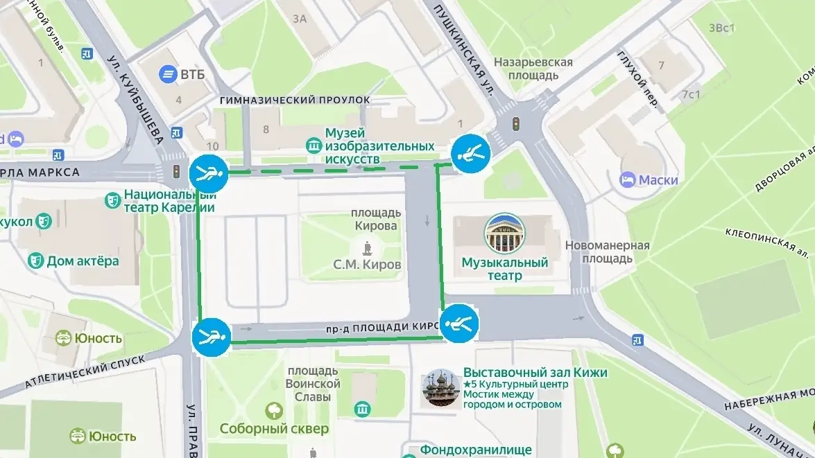 В центре Петрозаводска временно изменится движение автобуса и троллейбуса