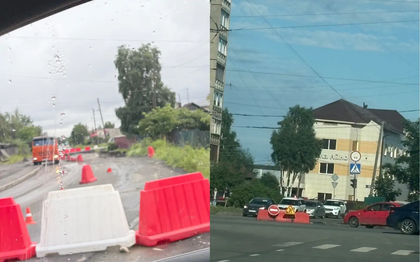 «Какое-то издевательство»: в Петрозаводске дорогу перекрыли, но не ремонтируют