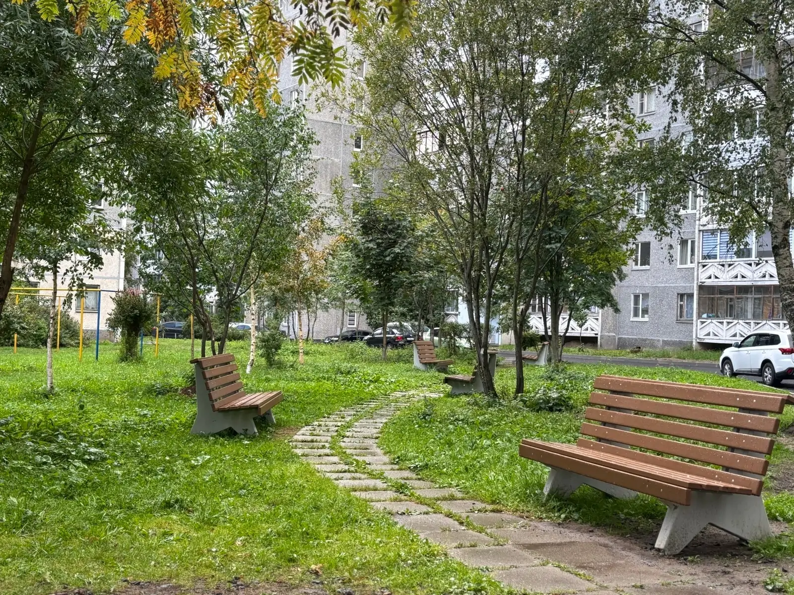 Ремонт восьми дворов завершили в Петрозаводске