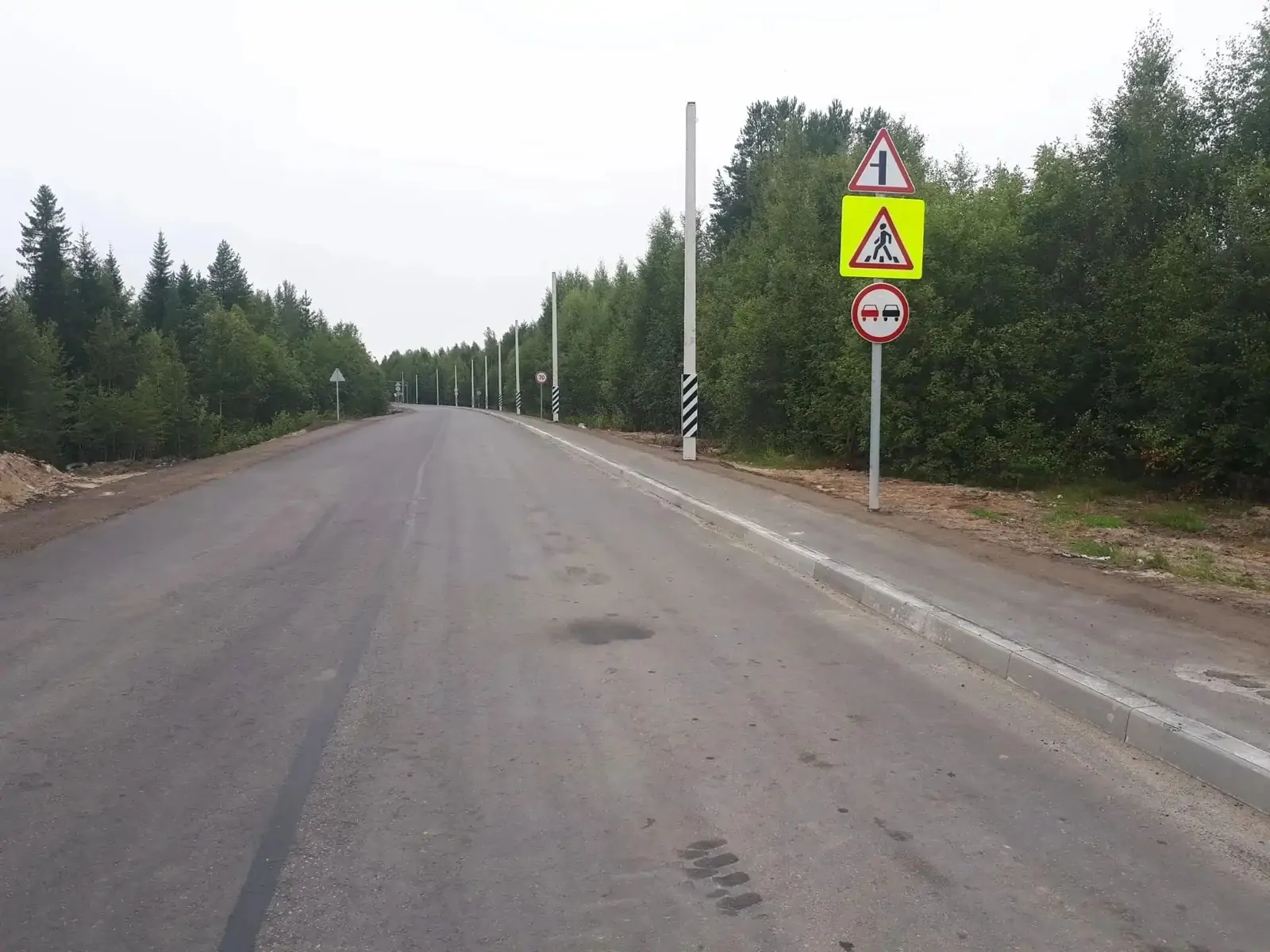 Завершается ремонт трехкилометрового участка дороги в Карелии на Калевалу
