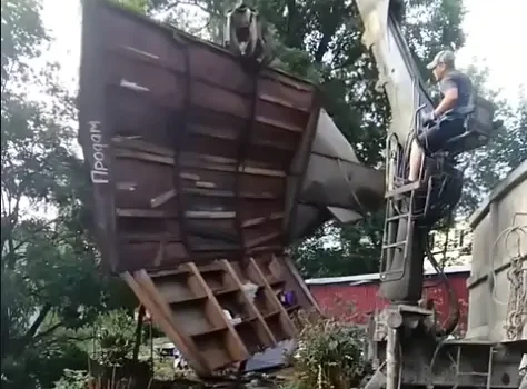 Незаконные гаражи пошли под снос в Петрозаводске