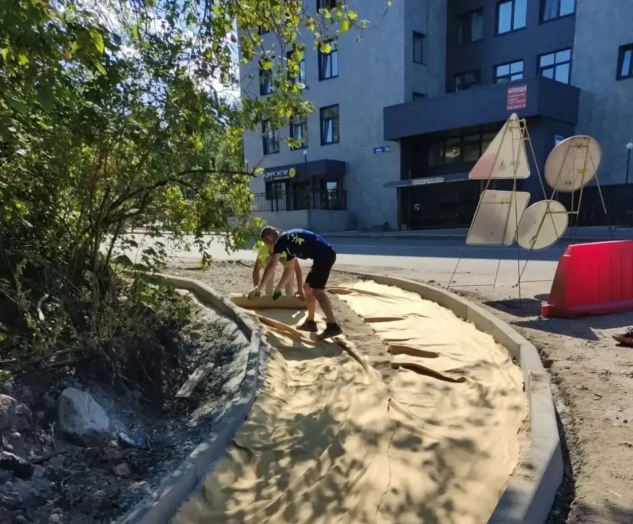 Сеть тротуаров ремонтируют в Петрозаводске