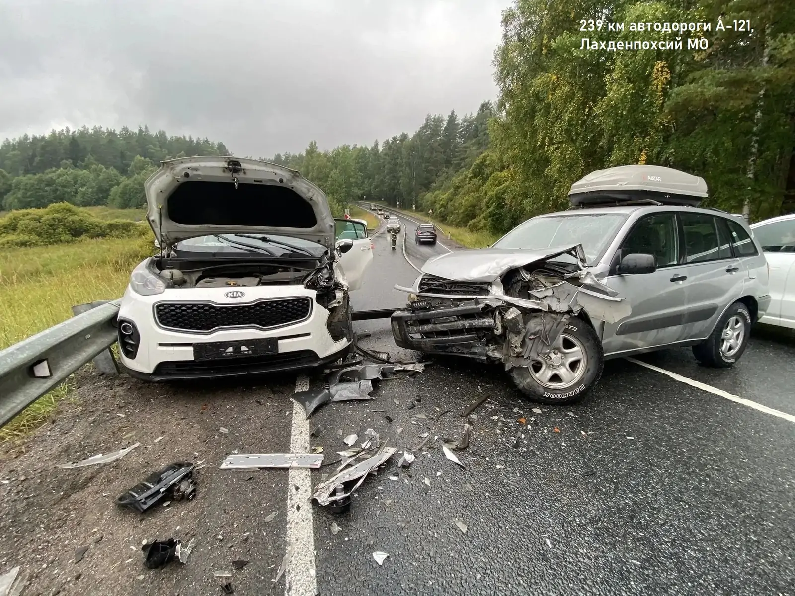 Ростовчанин разбил автомобиль на трассе в Карелии