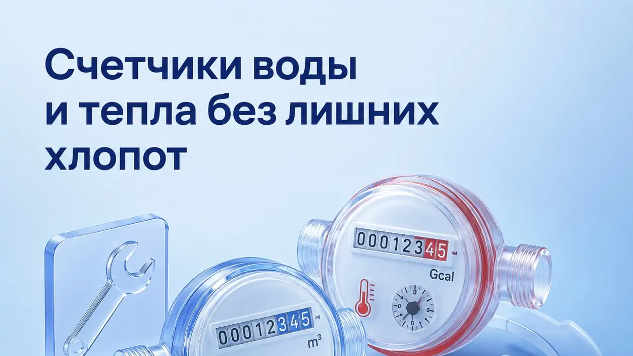 Счетчики воды и тепла без лишних хлопот: КРЦ омогает решить вопрос «под ключ»