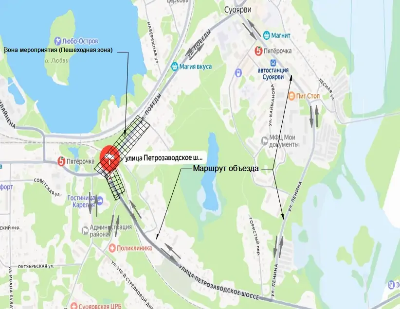 Центр Суоярви перекроют перед Днем республики