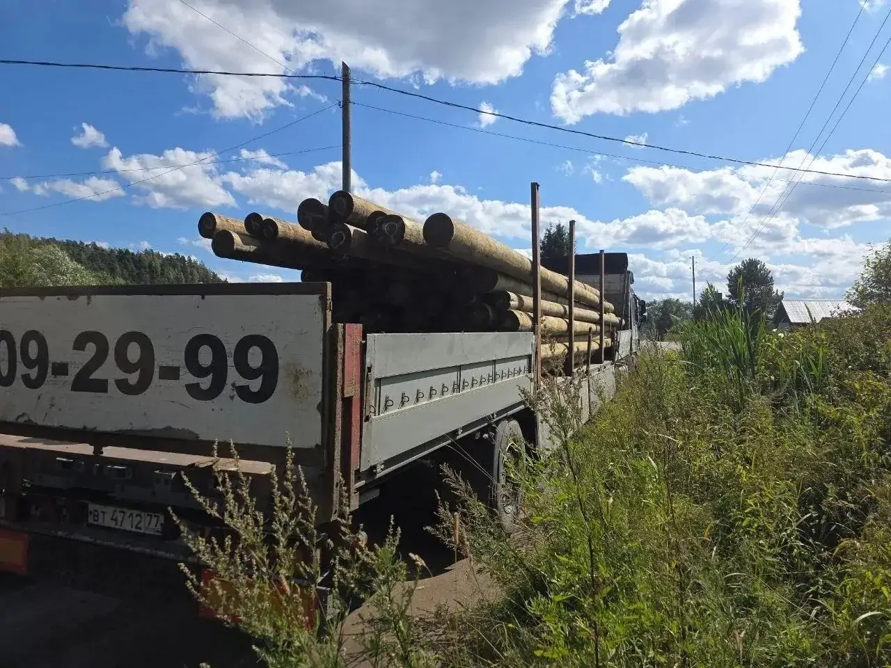В карельском поселке Куркиеки установили 38 опор для восстановления водоснабжения