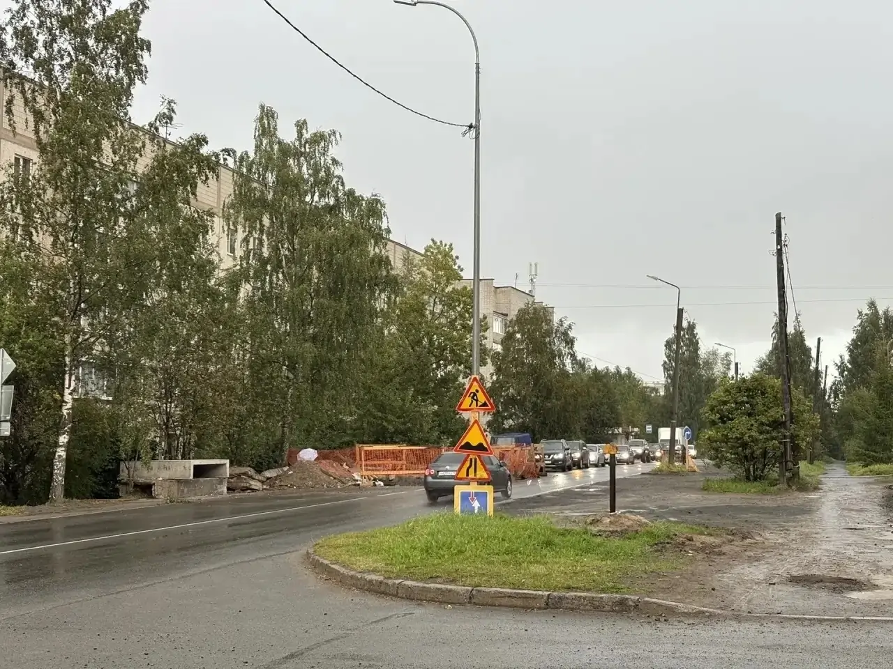 Движение на улице Профсоюзов в Петрозаводске восстановят до конца августа