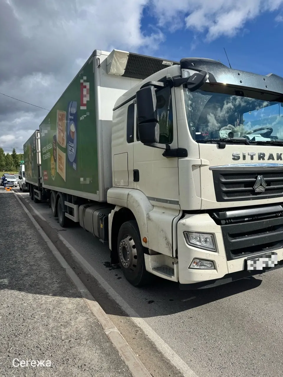 Электровелосипед протаранил фуру в Карелии