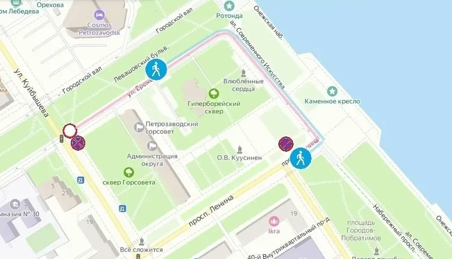 в петрозаводске на два дня изменится схема движения