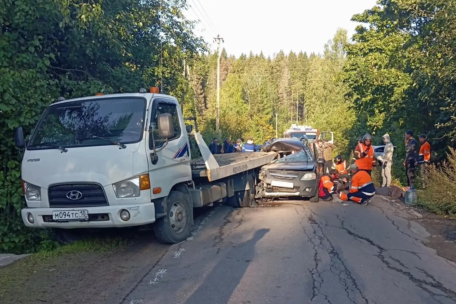 Стали известны подробности массовой аварии в Приладожье Карелии