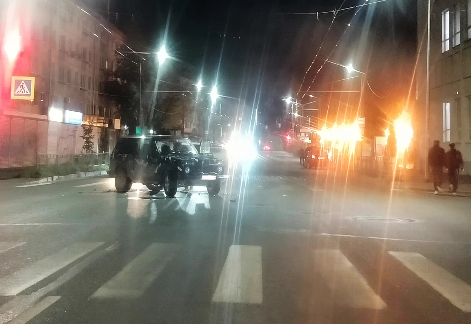 Автомобили разбились на перекрестке в центре Петрозаводска