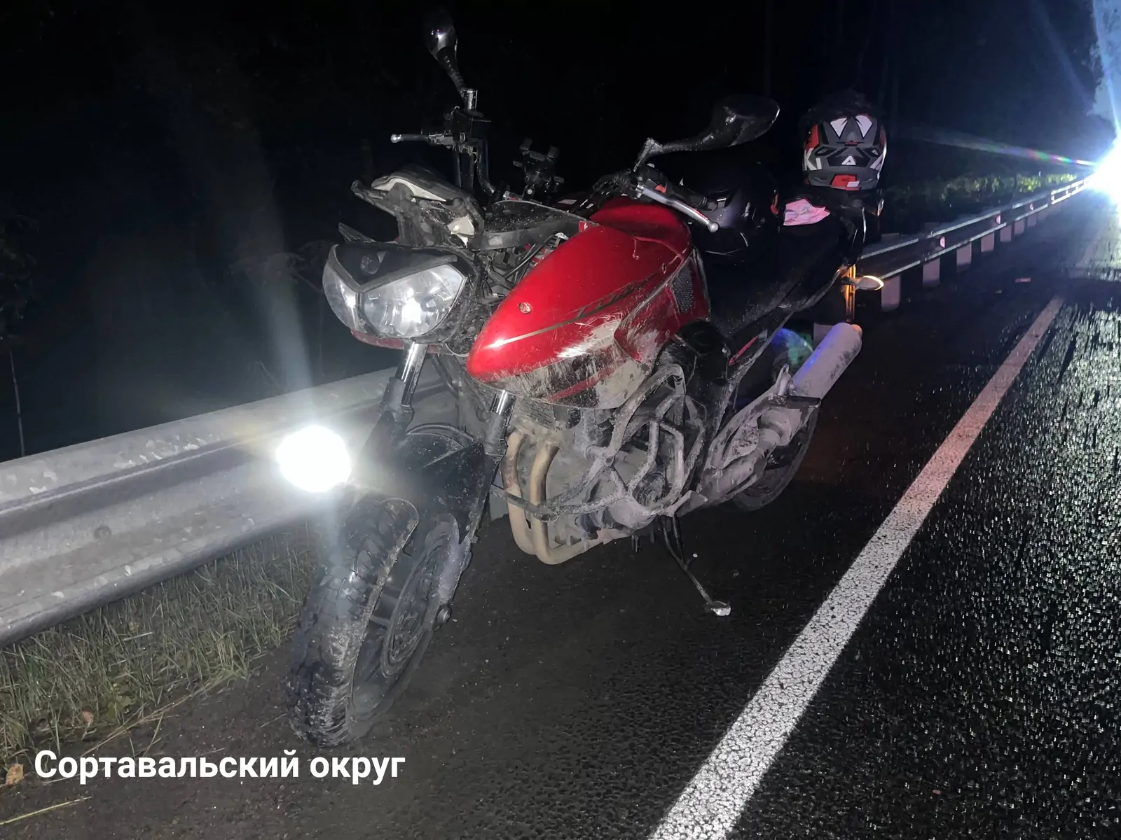 Мотоциклист пострадал в аварии в Приладожье Карелии