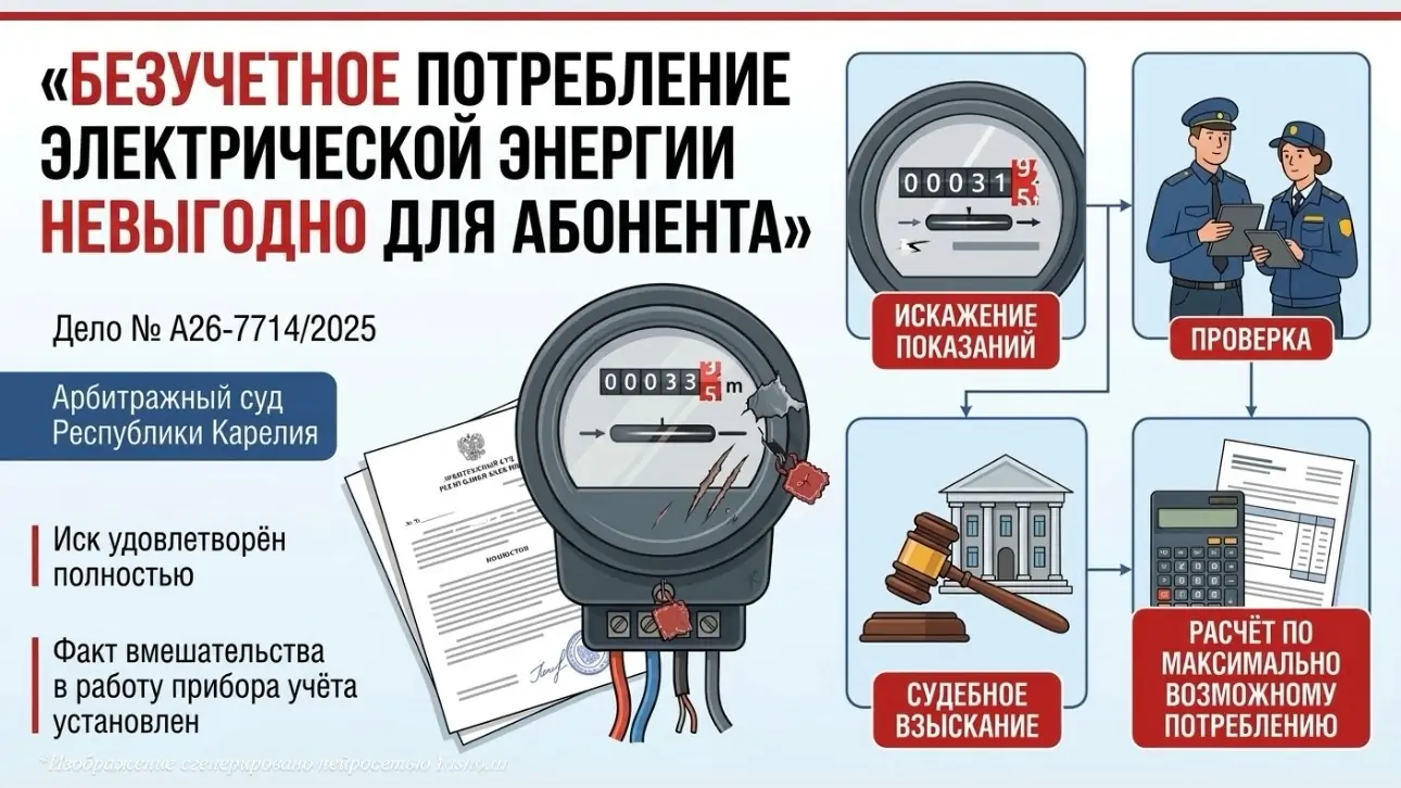 Бизнесмена из Карелии наказали за встроенное в счетчик устройство, занижавшее показания