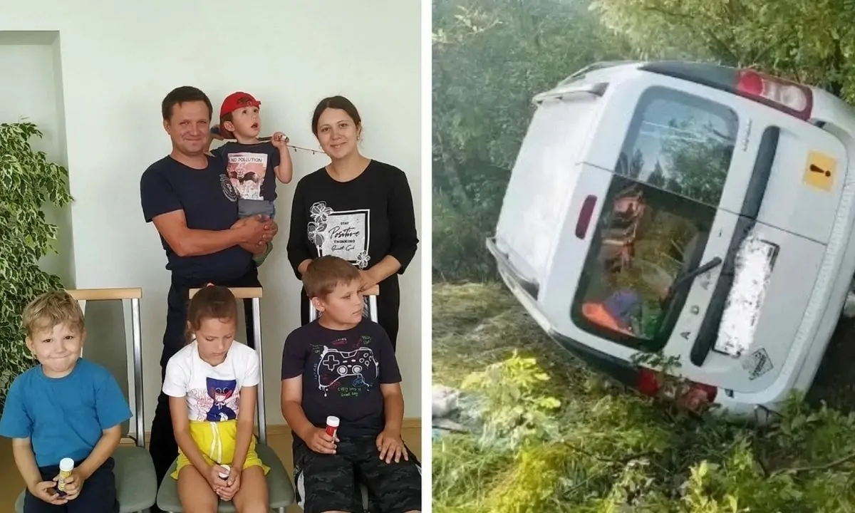 Многодетная семья из Сегежи просит помощи после ДТП