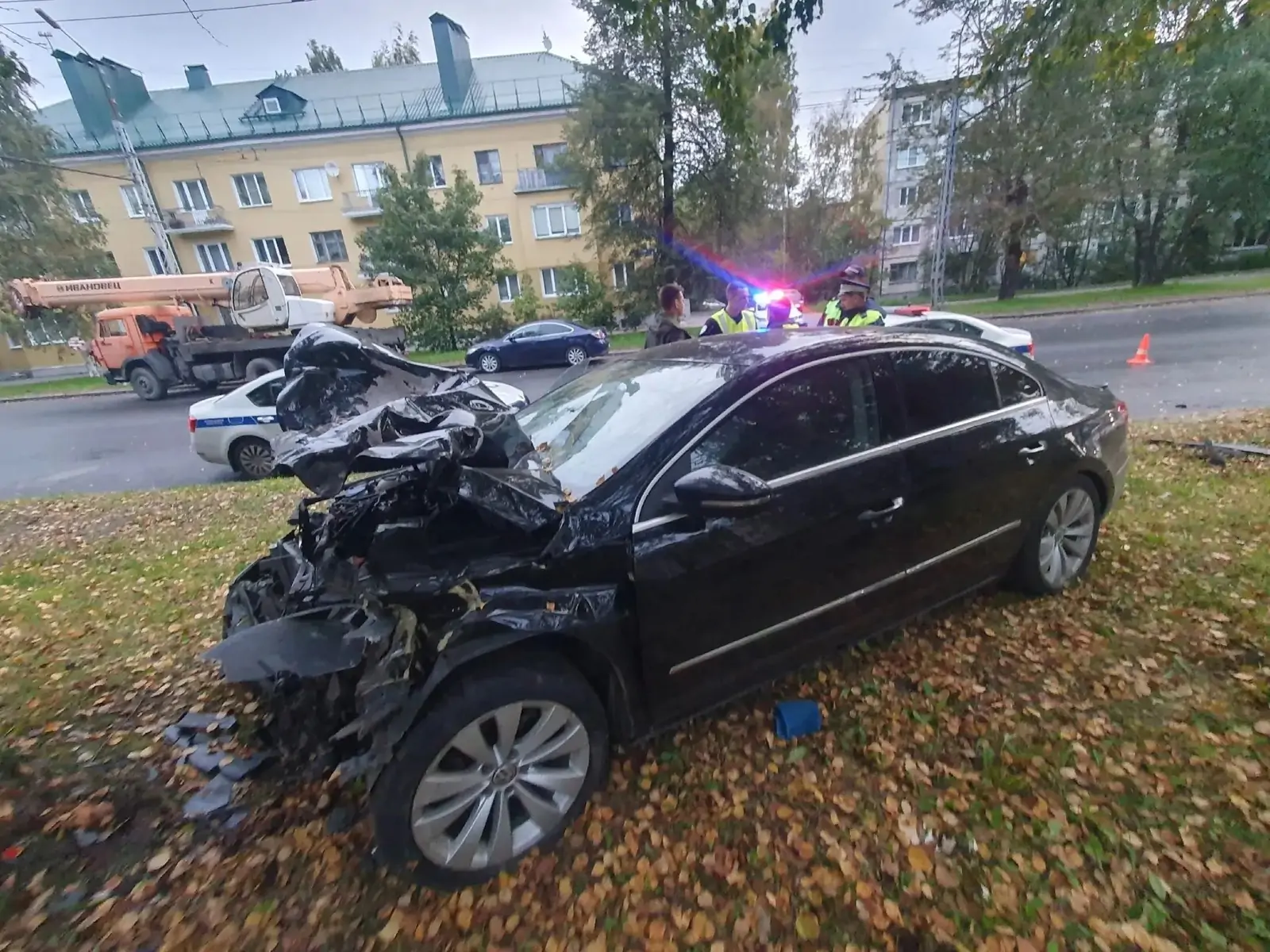 Пьяный юнец без прав устроил жесткую аварию на проспекте в Петрозаводске