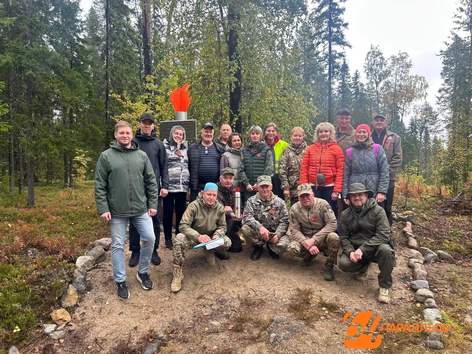 Сын партизана из Карелии открыл памятник на месте подвига отца