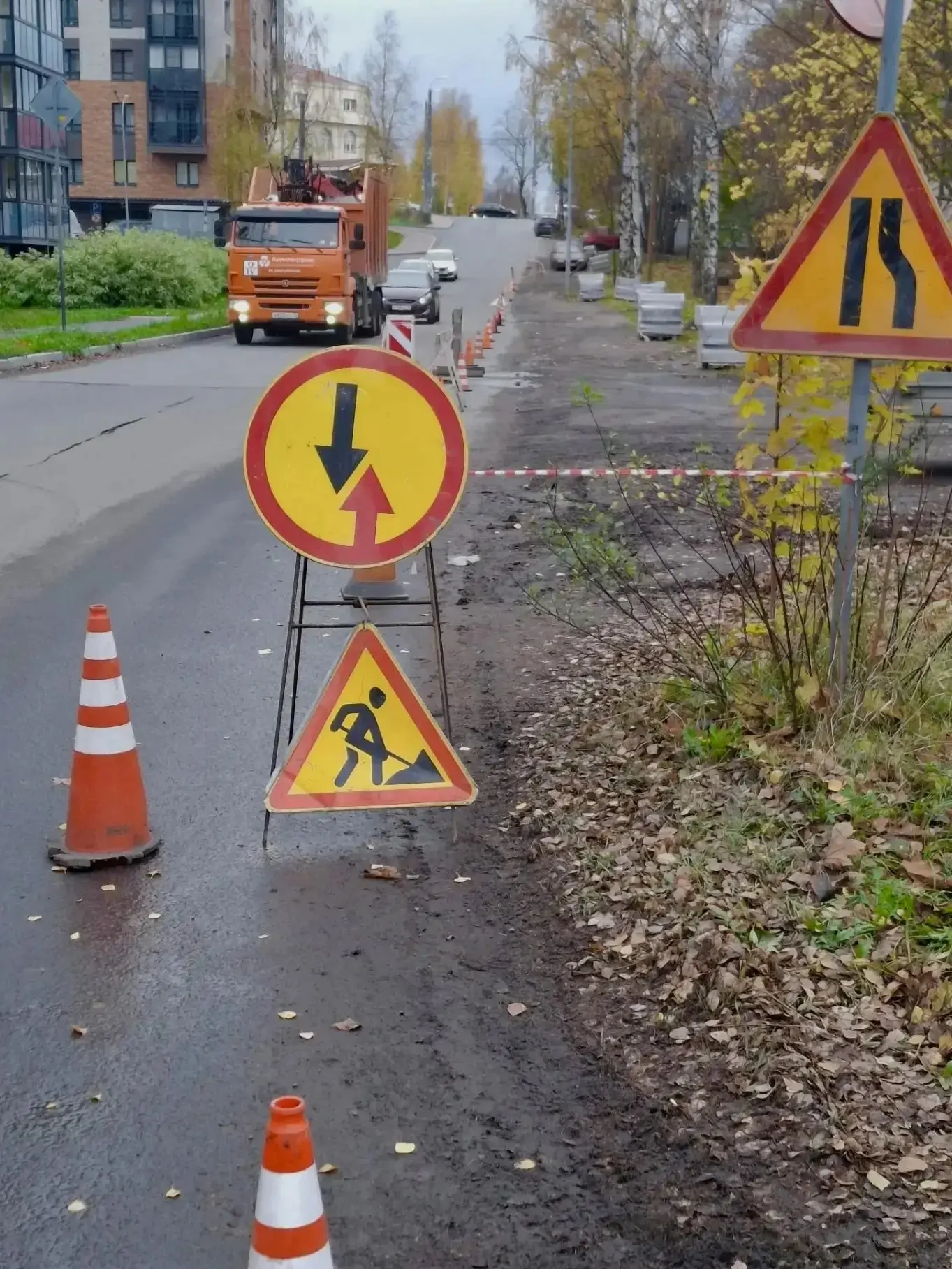 Ремонт тротуаров завершили на восьми участках в Петрозаводске