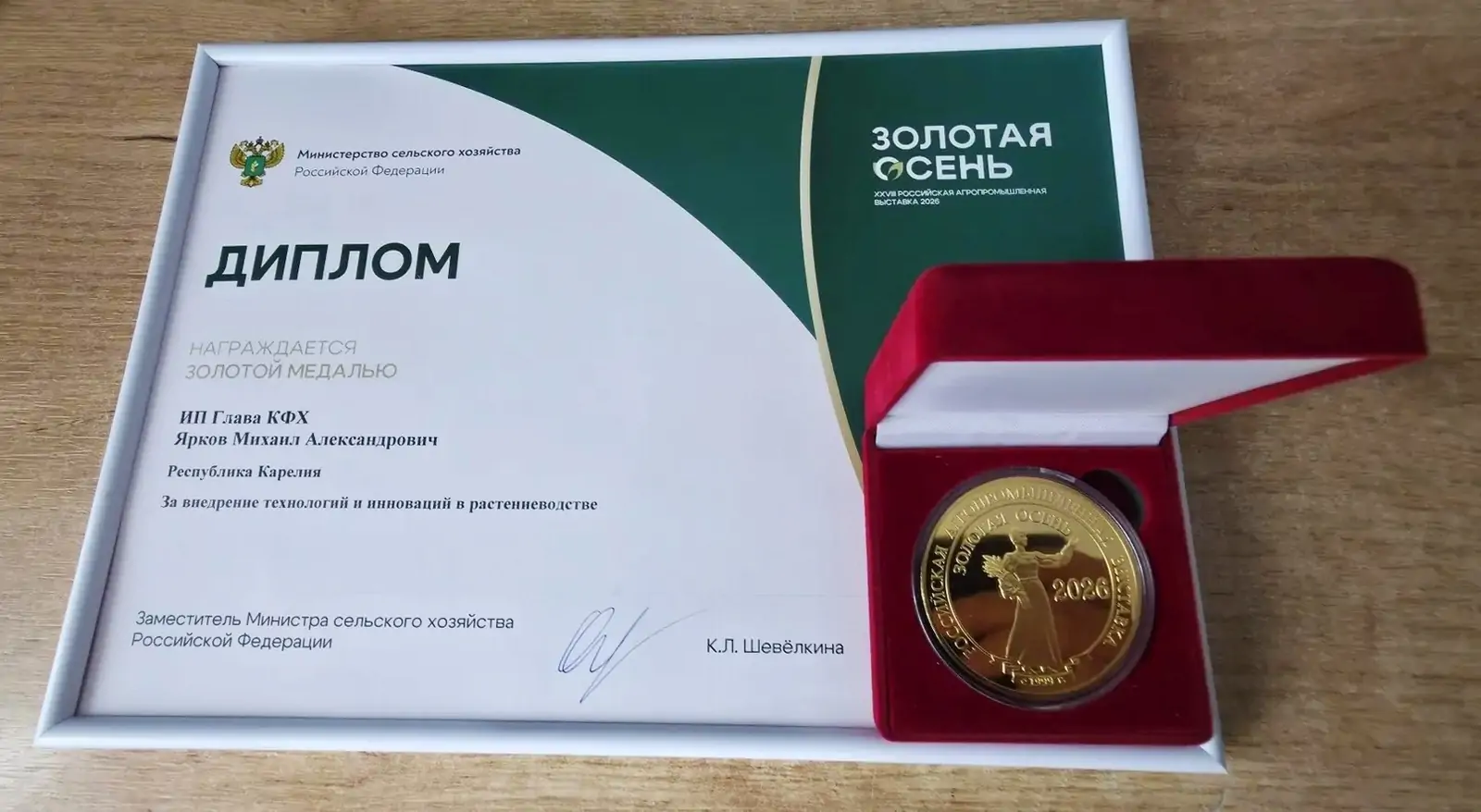 Карельский фермер придумал приложение для клубники и получил золотую медаль в Москве