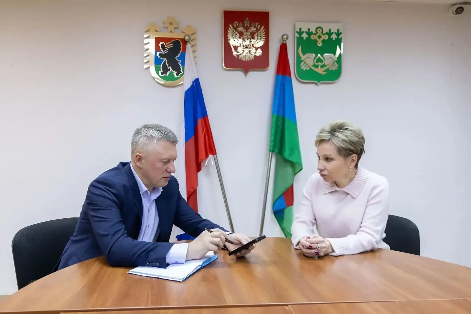 Рабочая встреча Подсадник и Дмитриева