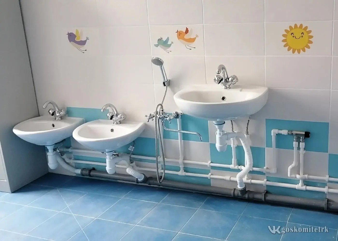 ванная комната в детском саду