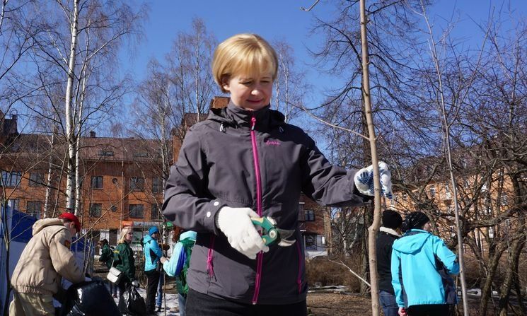 В Петрозаводске прошел первый после зимы субботник