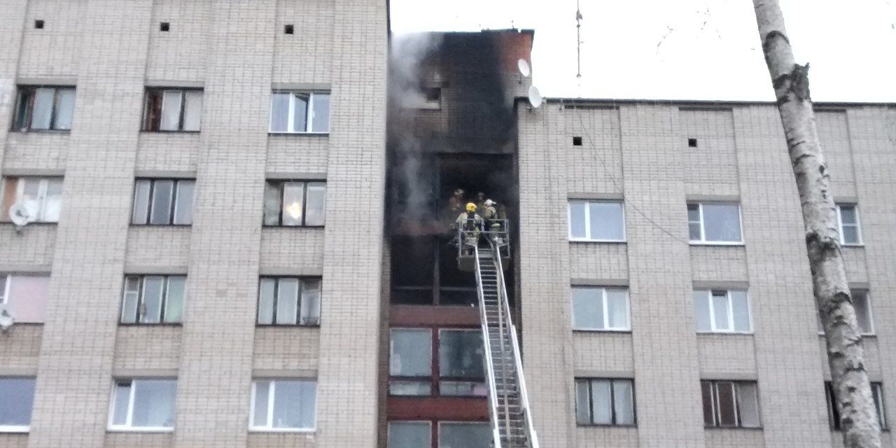 В Петрозаводске накануне горело здание общежития