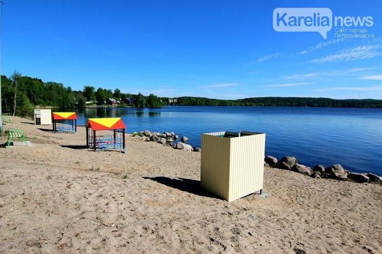 В Пряже обустроили пляж, который на самом деле не пляж