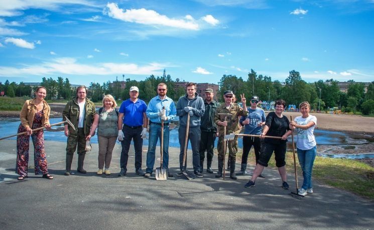 Петрозаводчане почистили Лососинку и попали на федеральный канал