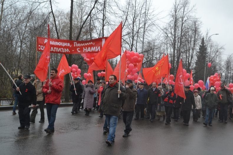 Карельские коммунисты провели митинг и вспомнили про Великий Октябрь