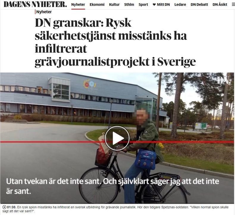 Шведское издание: карельский журналист шпионил на российские спецслужбы