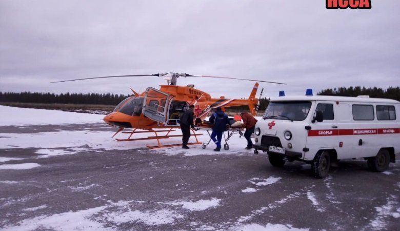 Мужчину с отеком легких госпитализировали на вертолете