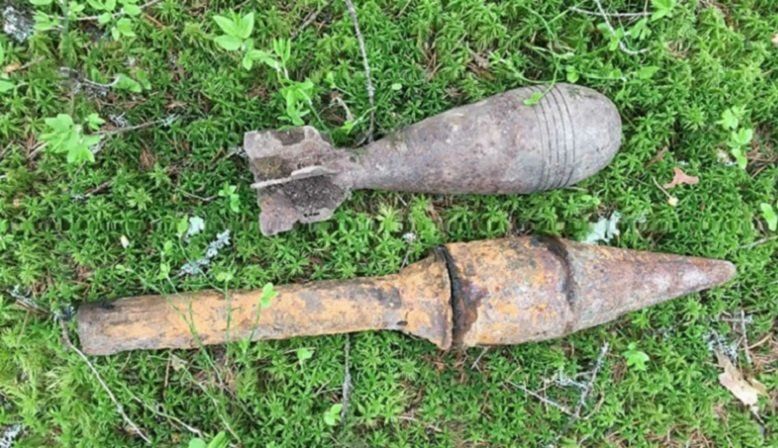 Минометная мина и граната уничтожены в окрестностях поселка в Карелии