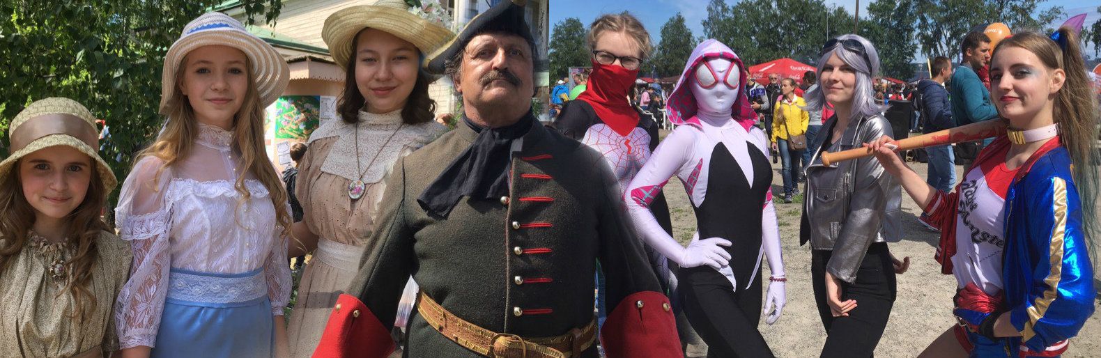 Петр I, красотки-паучихи, суперсолянка. Чем порадовал День города. Фоторепортаж