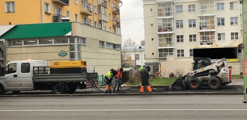Мэрия Петрозаводска выявила недостатки на участках отремонтированных тротуаров