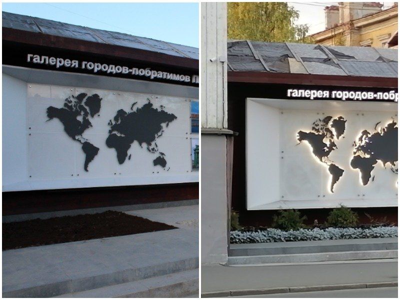 У отремонтированной в прошлом году Галереи городов-побратимов в Петрозаводске развалилась крыша