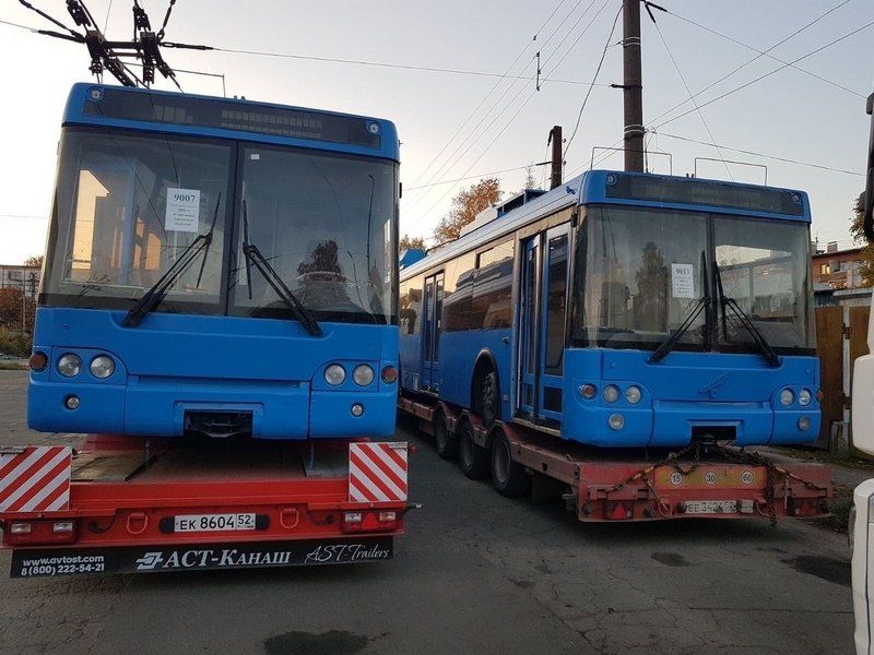 Петрозаводску передали московские троллейбусы: первые три машины уже прибыли в город