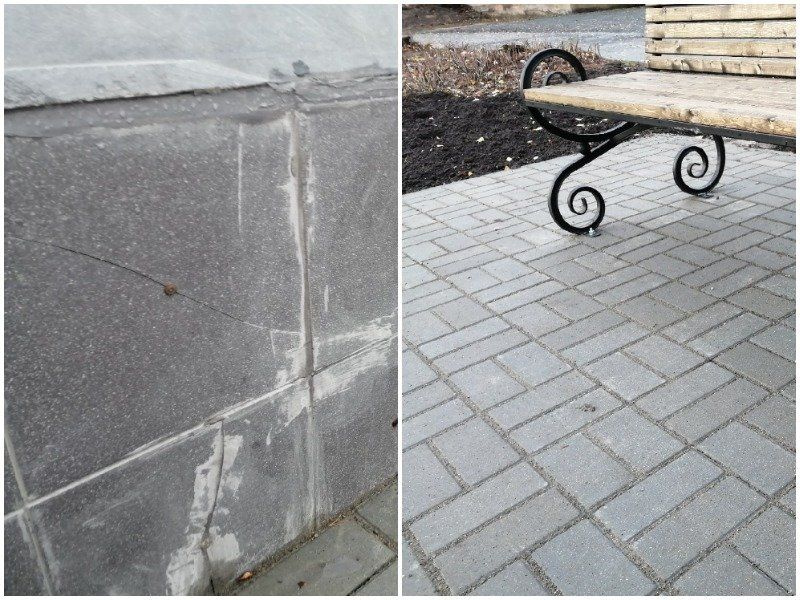 Шаткие скамейки и плитка на саморезах: петрозаводчане недовольны ремонтом на братской могиле