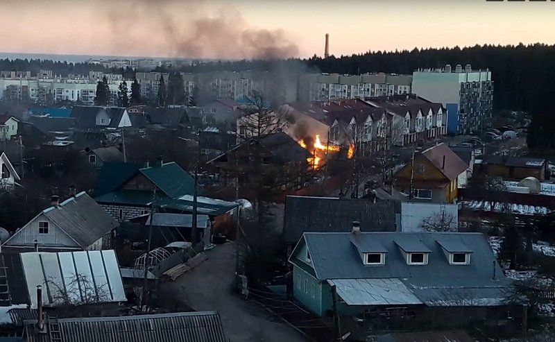 На Старой Кукковке снова загорелась деревяшка – вторая за полторы недели