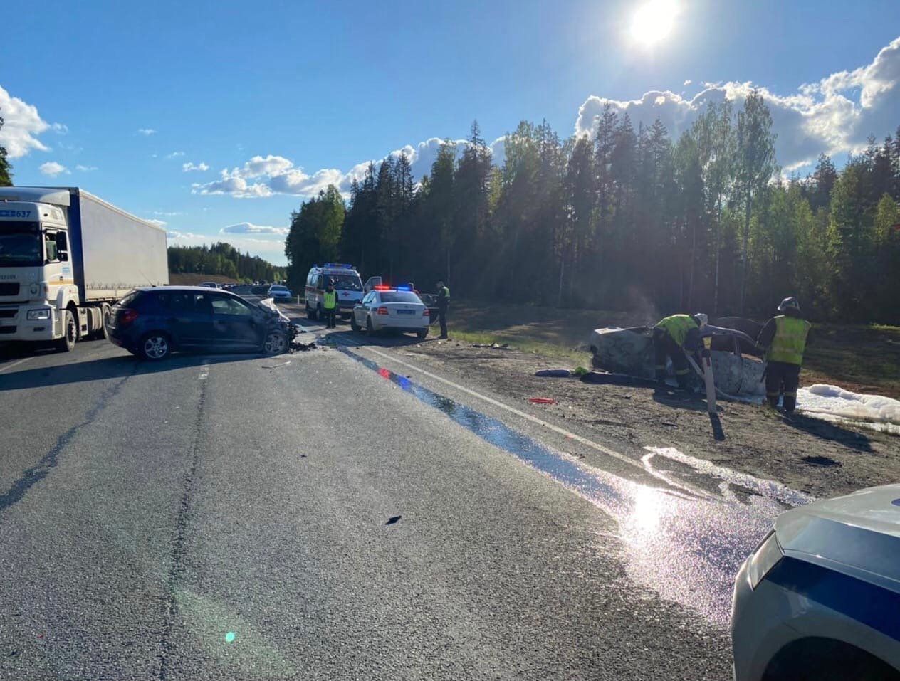 Смертельная авария произошла на трассе «Кола» в Прионежском районе