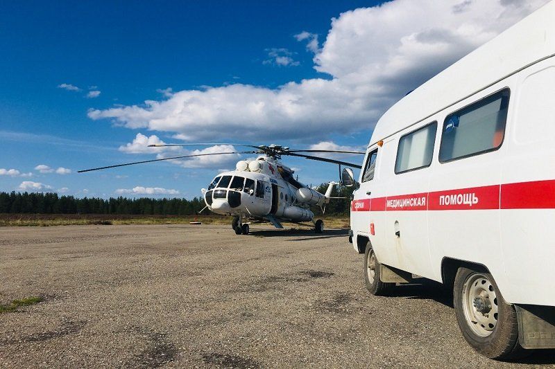 С начала года вертолет санавиации в Карелии совершил 90 вылетов