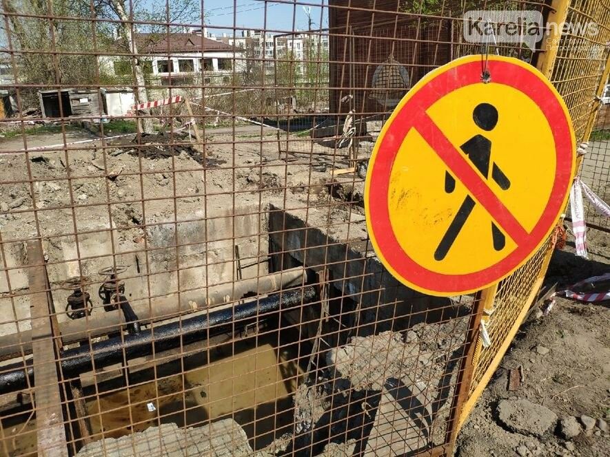 Из-за аварии на сетях без горячей воды остались десятки домов Петрозаводска