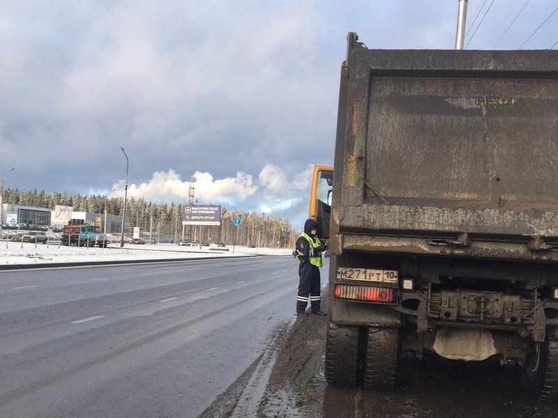 В Петрозаводске проводят массовые проверки грузовиков