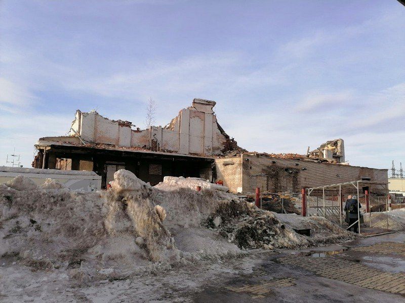 В Петрозаводске снесли здание Карельского мясокомбината